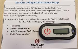 Image of SINCLAIR MULTI-FACTOR AUTHENTIFICATION